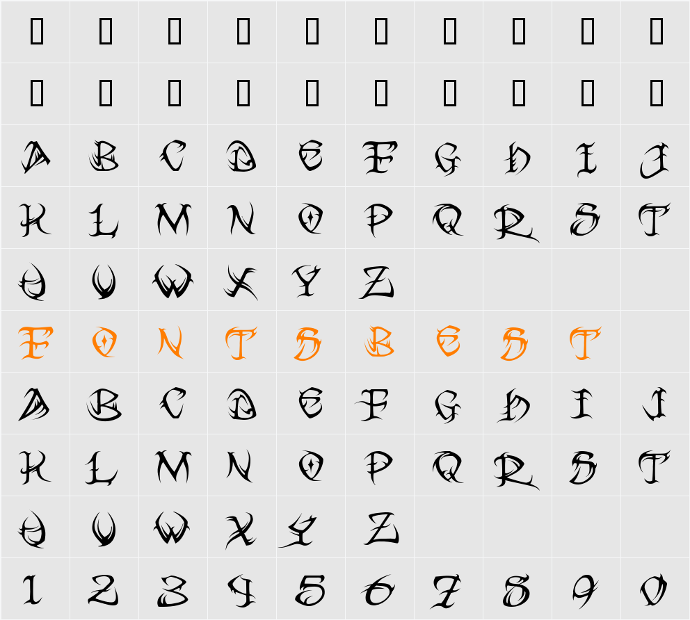 JI-Lounge Character Map