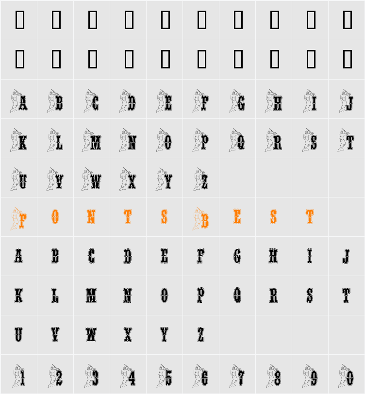 JI-Lesser Character Map