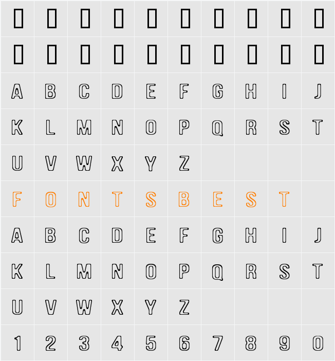 DAM Character Map