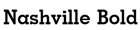 Nashville Bold Font Image