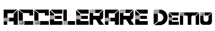 ACCELERARE Demo Font Image