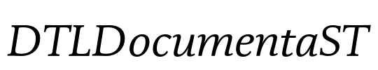 DTLDocumentaST Font Image