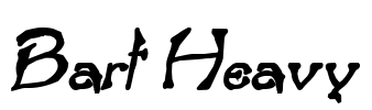 Bart Heavy Font Image