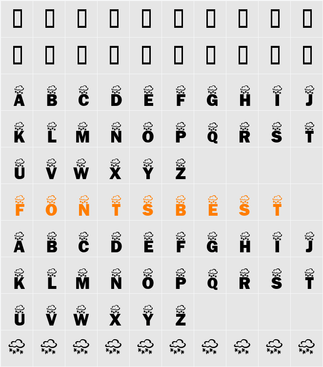 JI-Krubis Character Map