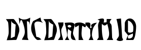 DTCDirtyM19 Font Image
