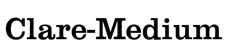 Clare-Medium Font Image