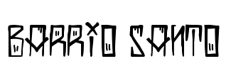 Barrio Santo Font Image