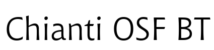 Chianti OSF BT Font Image