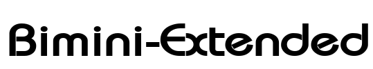 Bimini-Extended Font Image