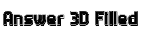 Answer 3D Filled