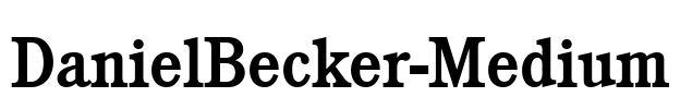 DanielBecker-Medium Font Image