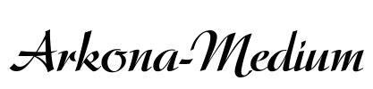 Arkona-Medium Font Image