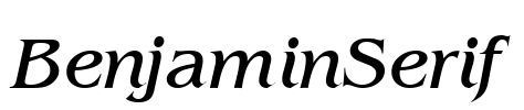BenjaminSerif Font Image