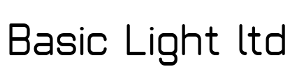 Basic Light ltd Font Image