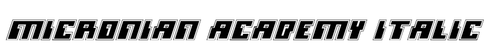 Micronian Academy Italic