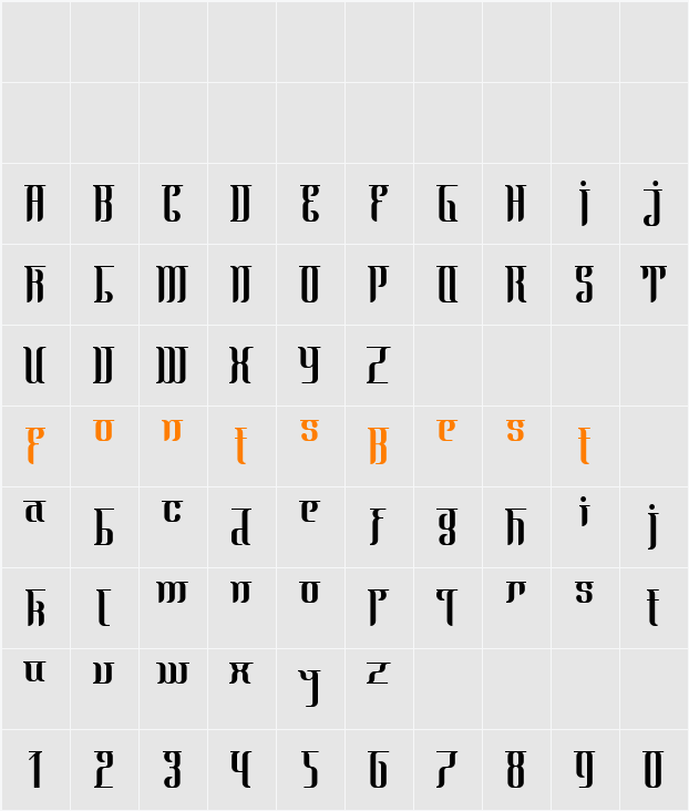 Mata Hari Character Map