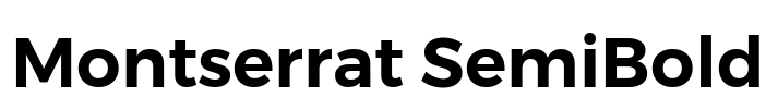 Montserrat SemiBold Font Image