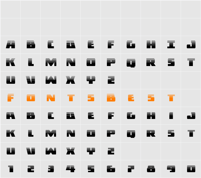Dark Alliance Halftone Character Map