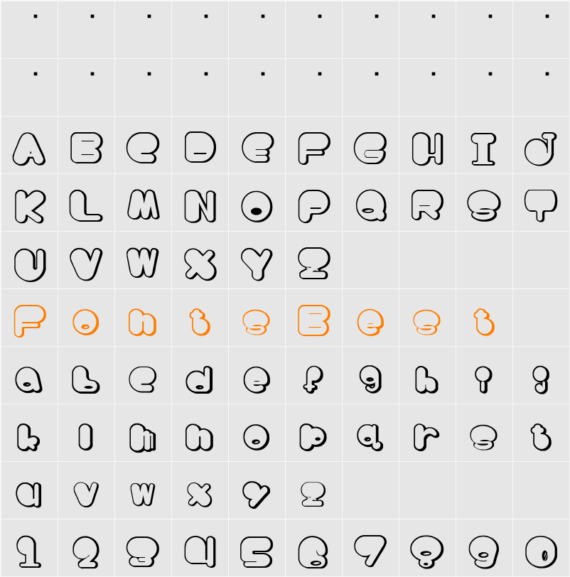 BEER08-A NICKEY Character Map