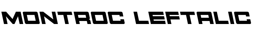 Montroc Leftalic Font Image