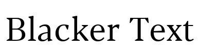Blacker Text Font Image