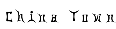 China Town Font Image