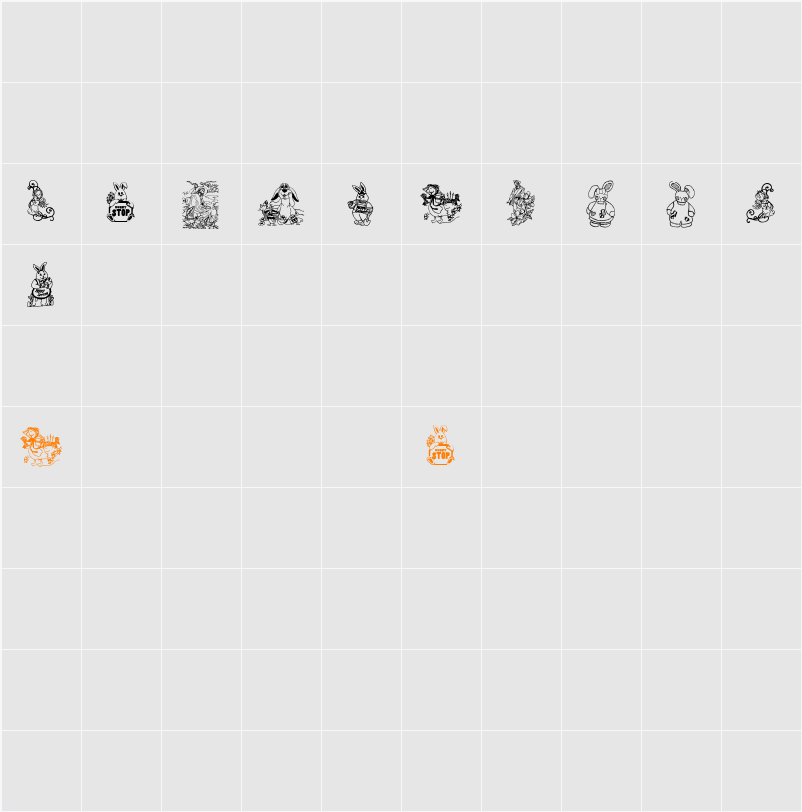 BabysBreathEaster Character Map