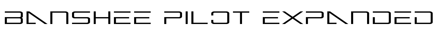 Banshee Pilot Expanded Font Image