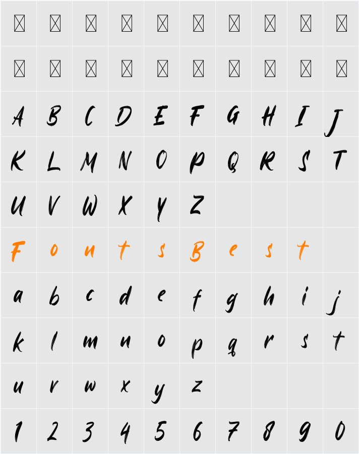 Ayus Character Map