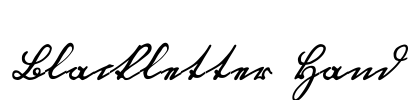 Blackletter Hand