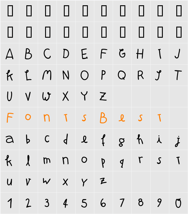 Atman Character Map