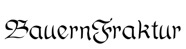 BauernFraktur Font Image