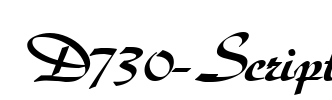 D730-Script Font Image