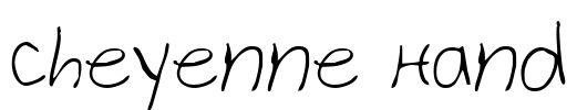 Cheyenne Hand Font Image