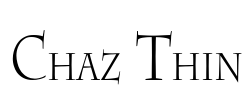 Chaz Thin Font Image