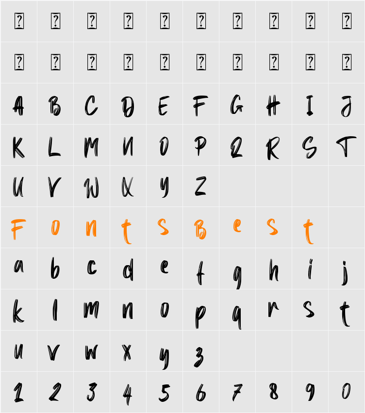 Black Gladiator - Personal Use Character Map