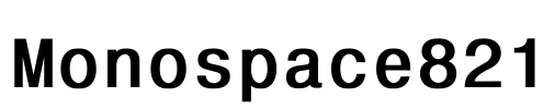 Monospace821 Font Image