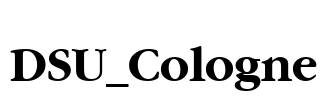 DSU_Cologne Font Image