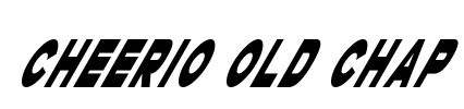 Cheerio Old Chap Font Image