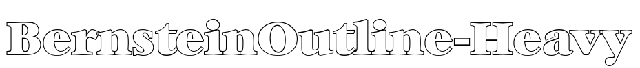 BernsteinOutline-Heavy Font Image