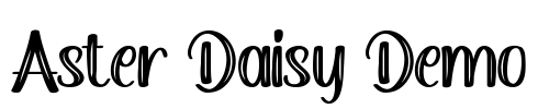 Aster Daisy Demo Font Image
