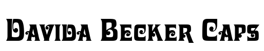 Davida Becker Caps Font Image