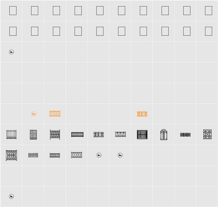 Fenced In LT Character Map