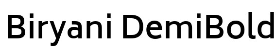 Biryani DemiBold Font Image