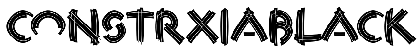 ConstrxiaBlack Font Image