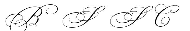 Bickham Script Swash Capitals Font Image