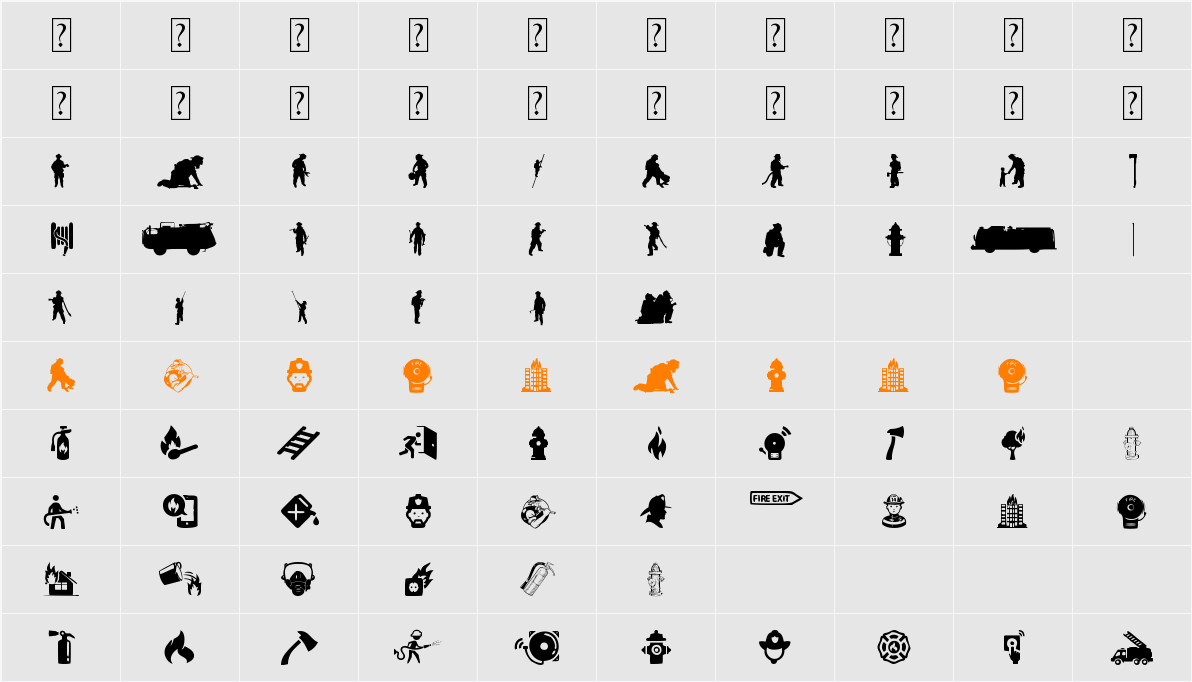 Fire Department Character Map