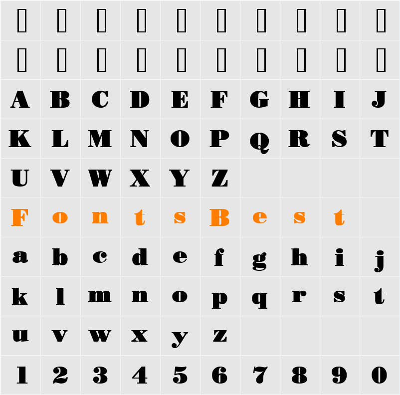 Beau Character Map