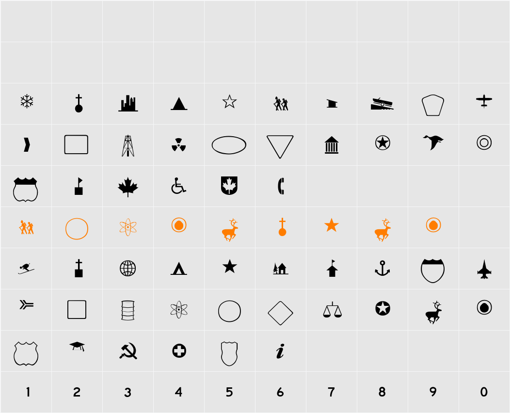 Carta-Normal Character Map