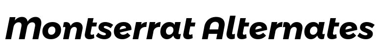 Montserrat Alternates Font Image